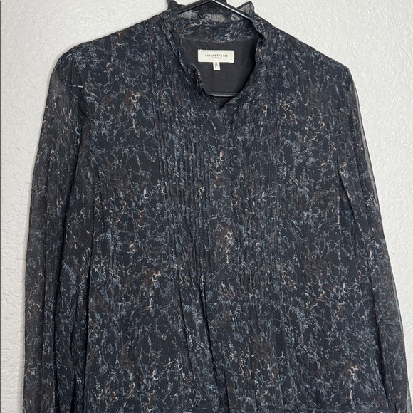 NEW LAFAYETTE 148 NY Raines 100% Silk Midi Dress Small Quiet Luxury Natural - Picture 8 of 10